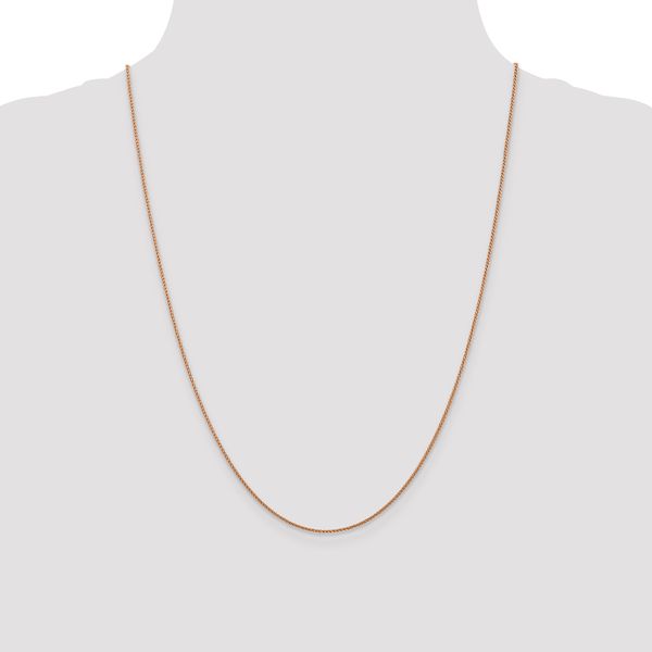 Leslie's 14K Rose Gold 1.0mm Spiga Chain - Image 4