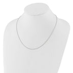 Leslie's 14K White Gold Adjustable 1.4mm Wheat Chain - Image 3