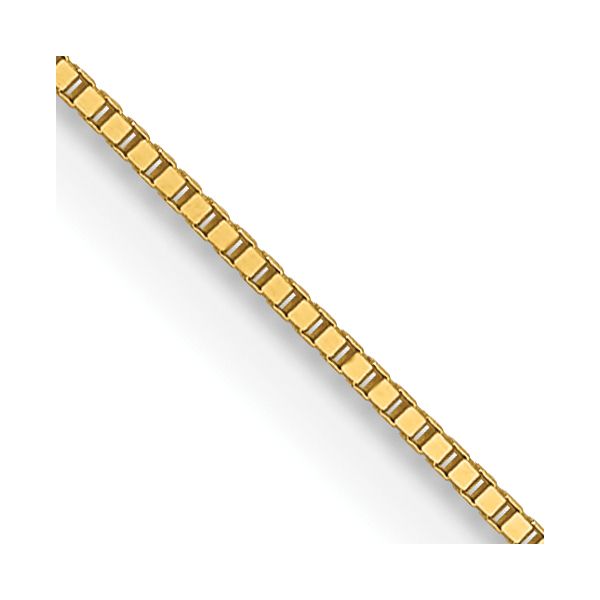 Leslie's 14K .5mm Baby Box with Lobster Clasp Chain