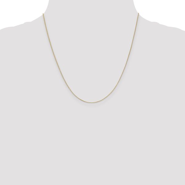 Leslie's 14K .5mm Baby Box with Lobster Clasp Chain - Image 4