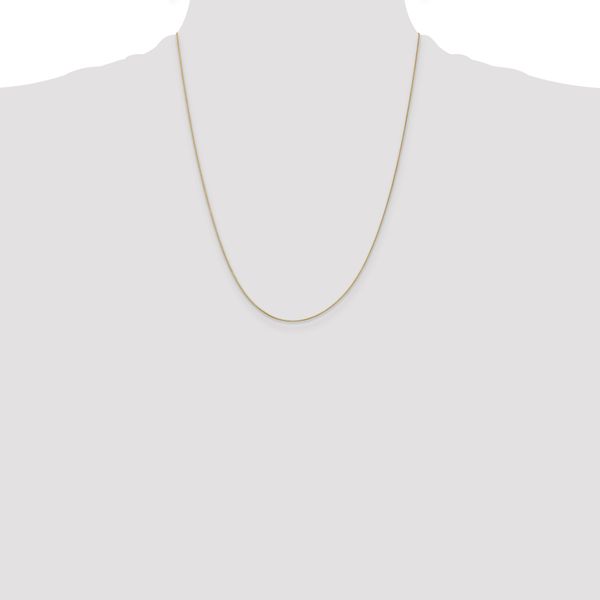 Leslie's 14K .5mm Baby Box with Lobster Clasp Chain - Image 4