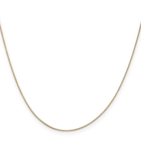Leslie's 14K .5mm Baby Box with Lobster Clasp Chain - Image 2