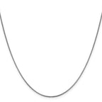 Leslie's 14K White Gold 1.1mm Sparkle Round Box Chain - Image 2