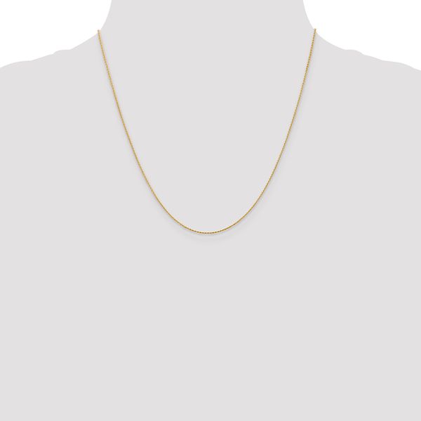 Leslie's 14K .8mm D/C Wheat Chain - Image 4