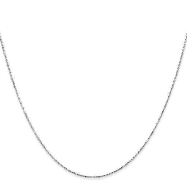 Leslie's 14K White Gold .8mm D/C Wheat Chain - Image 2