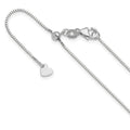 Leslie's 14K White Gold Adjustable .8mm Box Chain