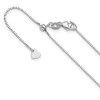 Leslie's 14K White Gold Adjustable .8mm Box Chain