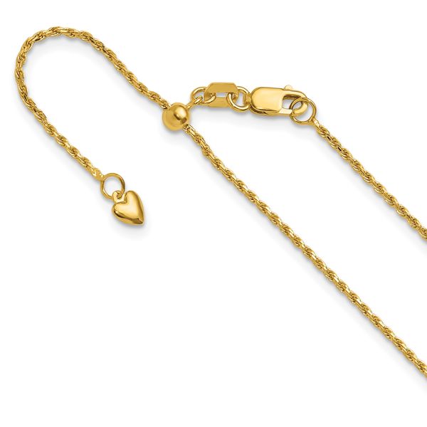 Leslie's 14K Adjustable 1.2mm D/C Rope Chain