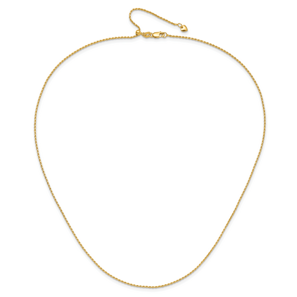 Leslie's 14K Adjustable 1.2mm D/C Rope Chain - Image 4