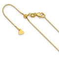 Leslie's 14K Adjustable .8mm Box Chain