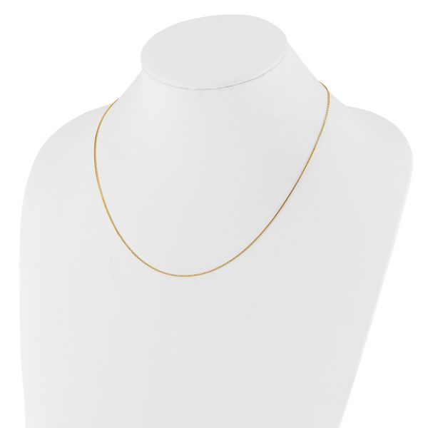 Leslie's 14K Adjustable .8mm Box Chain - Image 3