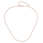 Leslie's 14K Rose Gold Adjustable 1mm Wheat Chain - Image 4