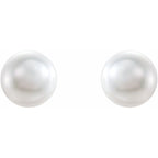 Pearl Stud Earrings - Image 2