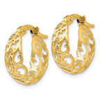 Leslie's 14K Polished Hinged Hoop Earrings - Image 2