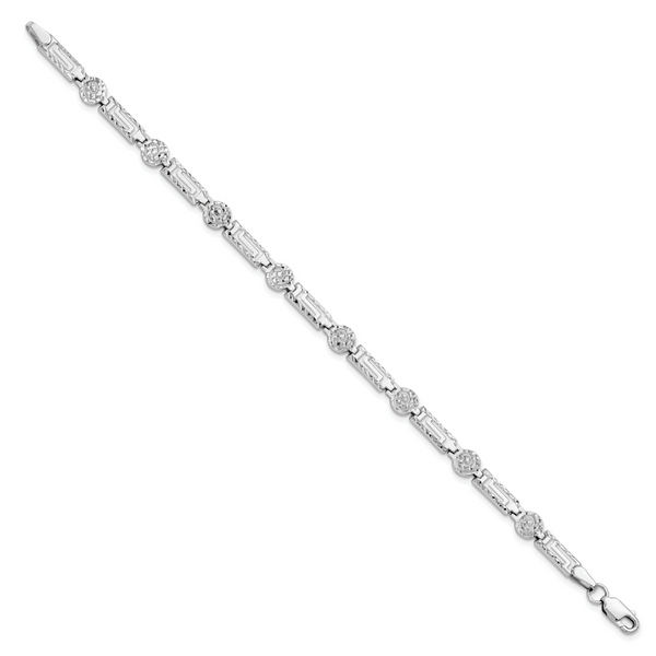 Leslie's 14K White Gold D/C Bracelet - Image 2