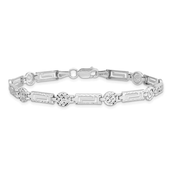 Leslie's 14K White Gold D/C Bracelet - Image 3