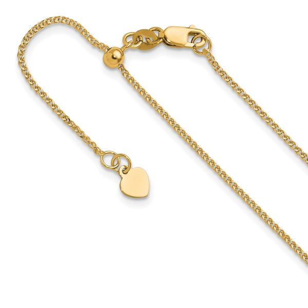 Leslie's 14K Adjustable 1.2 mm D/C Double Curb Chain