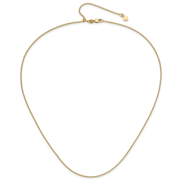 Leslie's 14K Adjustable 1.2 mm D/C Double Curb Chain - Image 4