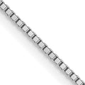 Leslie's 14K White Gold .7mm Box with Lobster Clasp Chain