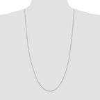 Leslie's 14K White Gold .7mm Box with Lobster Clasp Chain - Image 4