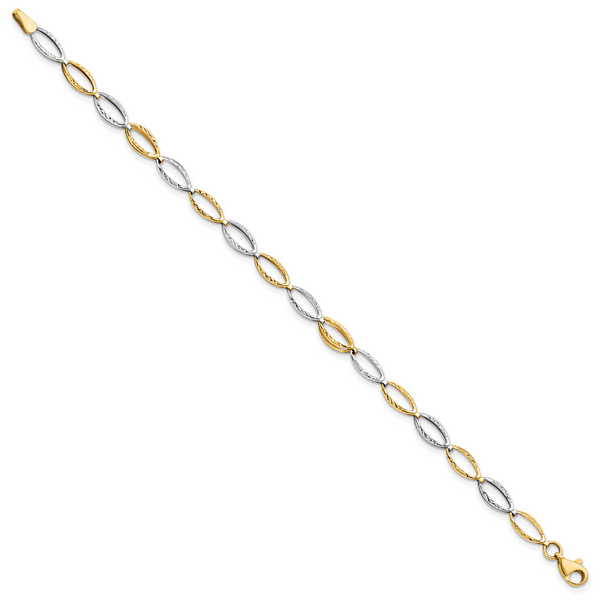 Leslie's 14K Two-tone D/C Bracelet - Image 3