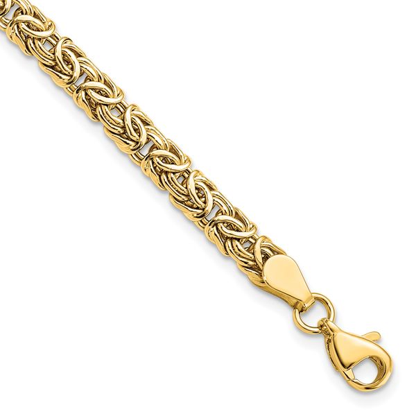 Leslie's 14K Polished Byzantine Bracelet