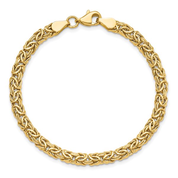 Leslie's 14K Polished Byzantine Bracelet - Image 4