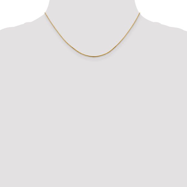 Leslie's 14K 1mm Sparkle Octagonal Box Chain - Image 4