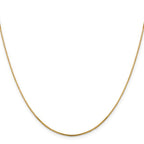 Leslie's 14K 1mm Sparkle Octagonal Box Chain - Image 2