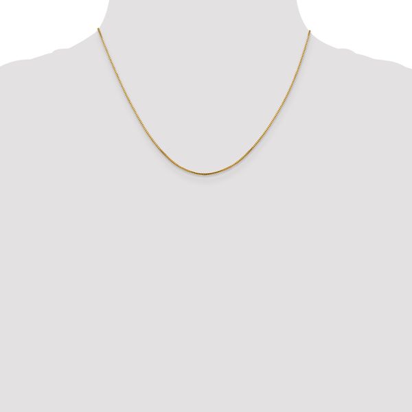 Leslie's 14K 1mm Sparkle Octagonal Box Chain - Image 4