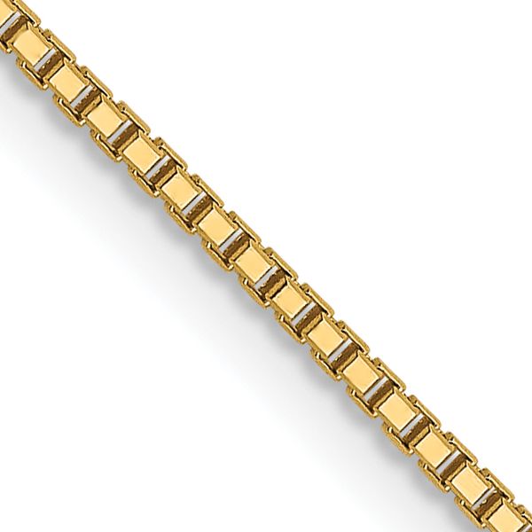 Leslie's 14K 1mm Sparkle Octagonal Box Chain