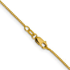 Leslie's 14K 1mm Sparkle Octagonal Box Chain - Image 3