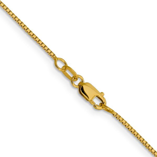 Leslie's 14K 1mm Sparkle Octagonal Box Chain - Image 3