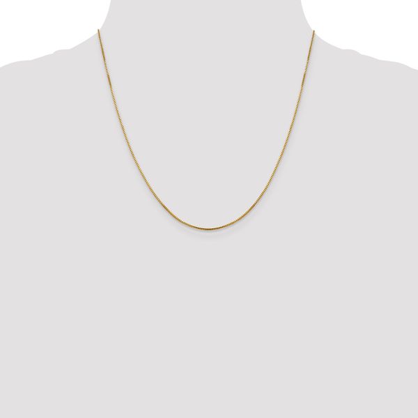 Leslie's 14K 1mm Sparkle Octagonal Box Chain - Image 4