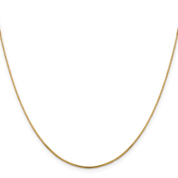 Leslie's 14K 1mm Sparkle Octagonal Box Chain - Image 2