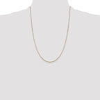 Leslie's 14K 1mm Sparkle Octagonal Box Chain - Image 4