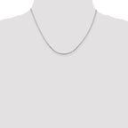 Leslie's 14K White Gold 1mm Sparkle Octagonal Box Chain - Image 4