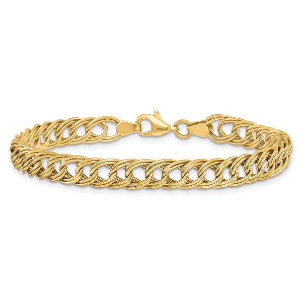 Leslie's 14K Yellow Gold Fancy Link Bracelet - Image 3