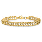 Leslie's 14K Yellow Gold Fancy Link Bracelet - Image 3