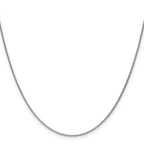Leslie's 14K White Gold 1.1mm Round Cable Chain - Image 2