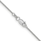 Leslie's 14K White Gold 1.1mm Round Cable Chain - Image 3