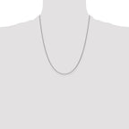 Leslie's 14K White Gold 1.1mm Round Cable Chain - Image 4