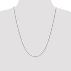 Leslie's 14K White Gold 1.1mm Round Cable Chain - Image 4