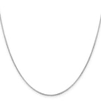 Leslie's 14K White Gold 1.4mm Flat Cable Chain - Image 2