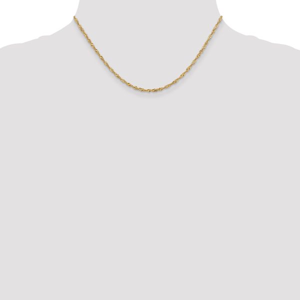 Leslie's 14K 1.9mm Singapore Chain - Image 4