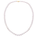 18KT Gold Crown Akoya Pearl Strand Necklace