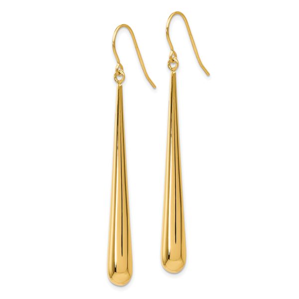 Leslie's 14K Polished Shepherd Hook Earrings - Image 2