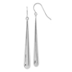 Leslie's 14K White Gold Polished Shepherd Hook Earrings