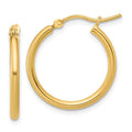 Leslie's 14K 2x20mm Polished Hoop Earrings