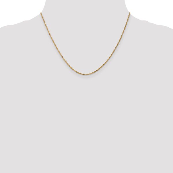 Leslie's 14K 1.3mm Singapore Chain - Image 4